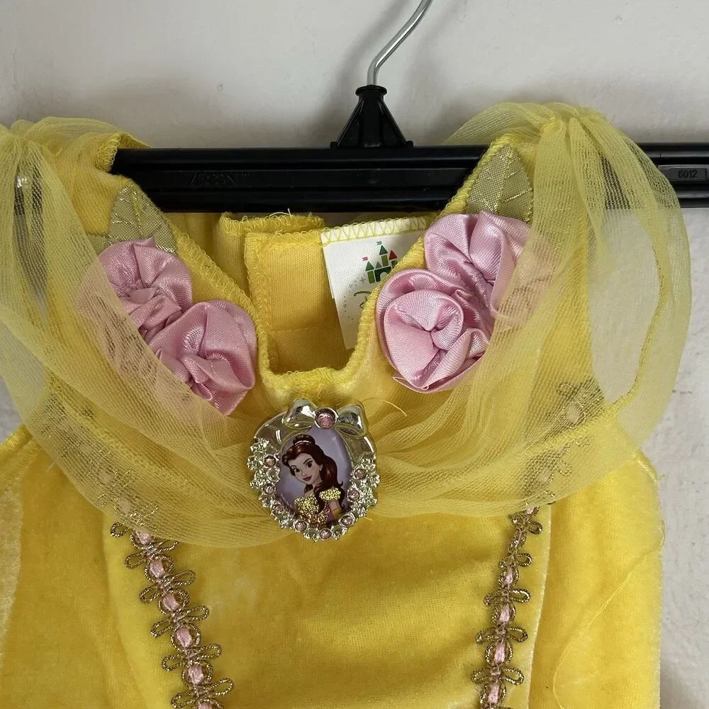 DISNEY PRINCESS BELLE COSTUME DRESS HALLOWEEN INFANT BEAUTY BEAST 6-12 MONTH